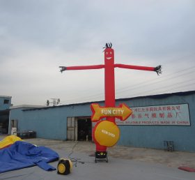 D2-46 Vũ công không khí inflatable ống đỏ quảng cáo người đàn ông