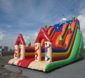 T8-1244 Trẻ em hạnh phúc Joker Jumbo Castle Slide Trượt bơm hơi lớn