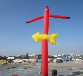 D2-37 Vũ công không khí inflatable ống đỏ quảng cáo người đàn ông