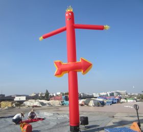D2-36 Vũ công không khí inflatable ống đỏ quảng cáo người đàn ông