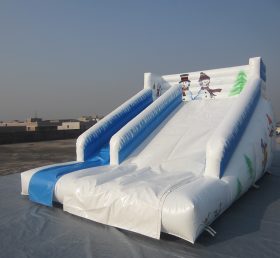 T8-655 Mùa đông Snowman Theme Inflatable Trượt khô