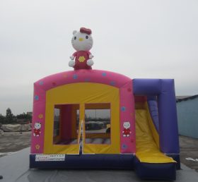 T5-105 Hello Kitty Inflatable Castle Combo Trượt