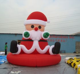 C1-129 Giáng sinh ngoài trời Santa Claus Inflatable trang trí