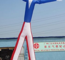 D2-18 Air Dancer Inflatable ống người đàn ông với mũ