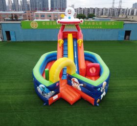T8-1408 Không gian Inflatable Slide Sân chơi cho trẻ em