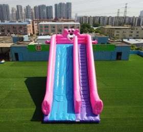 T8-704 Pink Panther Theme Trượt bơm hơi khổng lồ cho trẻ em Sự kiện ngoài trời