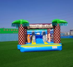 T2-2236 Cướp biển Inflatable Trampoline