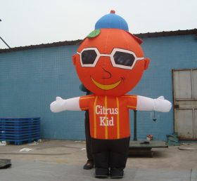 M1-269 Orange Man Inflatable di chuyển phim hoạt hình