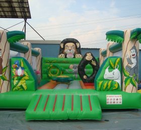 T2-728 Jungle Theme Inflatable Trampoline