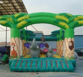 T2-736 Jungle Theme Inflatable Trampoline