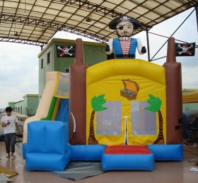 T2-2913 Cướp biển Inflatable Trampoline
