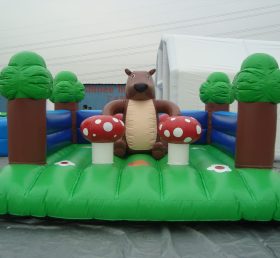 T2-1866 Jungle Theme Inflatable Trampoline