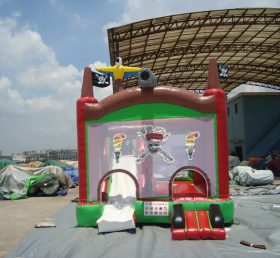 T2-1556 Cướp biển Inflatable Trampoline