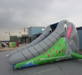 T8-392 Elephant Inflatable khô Slide cho ngoài trời