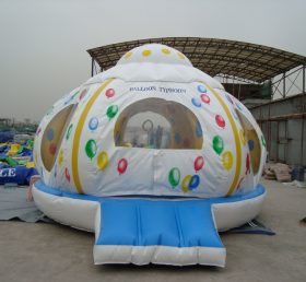 T2-2431 Bong bóng đầy màu sắc Inflatable Trampoline