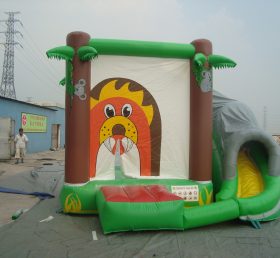 T2-1375 Jungle Theme Inflatable Trampoline