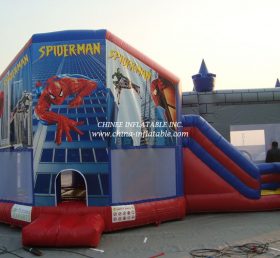 T2-177 Spiderman siêu anh hùng Trampoline bơm hơi