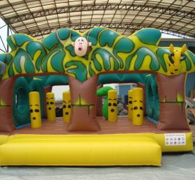 T2-2872 Jungle Theme Inflatable Trampoline