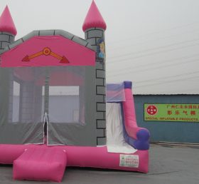 T2-324 Pink Castle Inflatable Trampoline