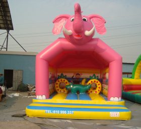 T2-398 Pink Elephant Inflatable Trampoline