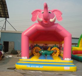 T2-2532 Pink Elephant Inflatable Trampoline
