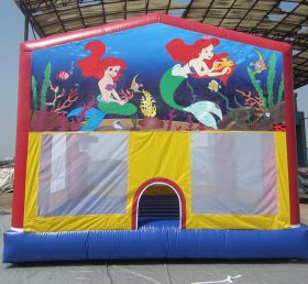 T2-662 Disney Mermaid Inflatable Trampoline