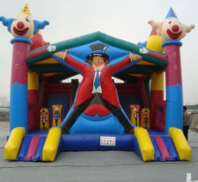 T2-761 Công viên giải trí Happy Joker Inflatable Trampoline Sân chơi trẻ em