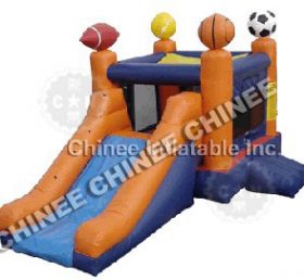 T5-154 Trò chơi thể thao Inflatable Bounce House Combo Trượt