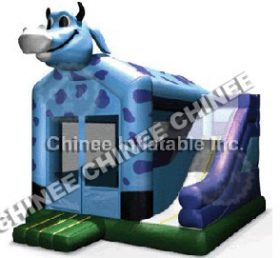 T5-161 Chó Inflatable Bounce House Với Slide Combo