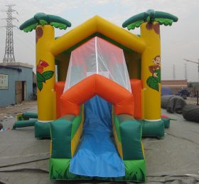 T2-849 Jungle Theme Inflatable Trampoline