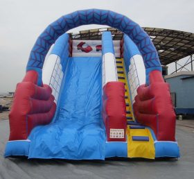 T8-168 Racing Inflatable khô Slide cho sử dụng ngoài trời