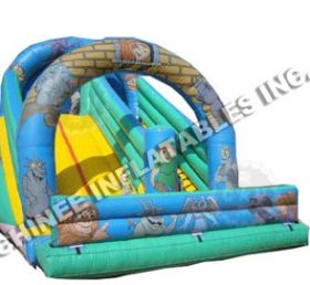 T8-567 Thương mại Inflatable Carton Trampoline Slide