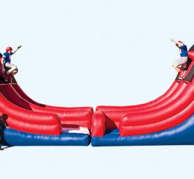 T8-702 Double Inflatable khô Slide cho khuôn mặt hạnh phúc