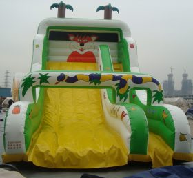 T8-755 Jungle Theme Giant Inflatable Trượt khô ngoài trời