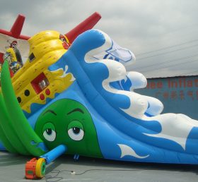 T8-759 Pirate Inflatable Trượt khô