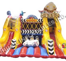T8-785 Sân chơi trẻ em bơm hơi Inflatable Cartoon Trượt khô
