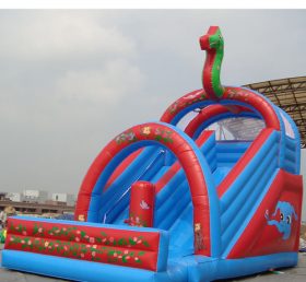 T8-956 Phim hoạt hình chủ đề leo núi trò chơi thể thao inflatable trượt cho trẻ em