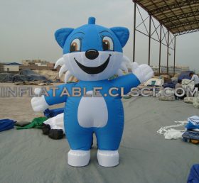 M1-10 Blue Cat Inflatable di chuyển phim hoạt hình