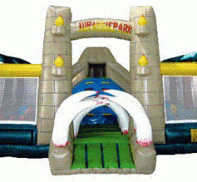 T2-1134 Jungle Theme Inflatable Trampoline