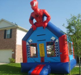 T2-1149 Spiderman siêu anh hùng Trampoline bơm hơi