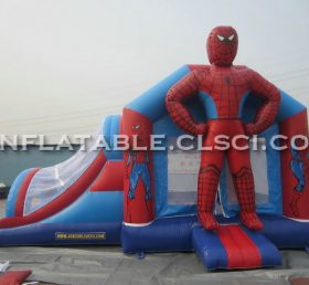 T2-1157 Spiderman siêu anh hùng Trampoline bơm hơi
