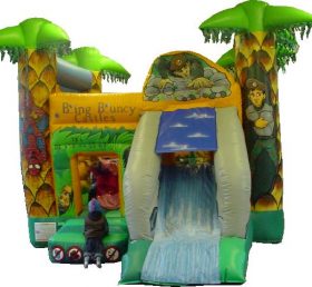T2-1170 Jungle Theme Inflatable Trampoline