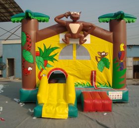 T2-2788 Jungle Theme Inflatable Trampoline
