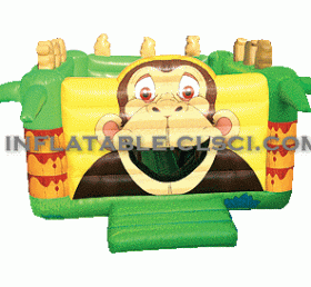 T2-1752 Jungle Theme Inflatable Trampoline