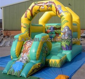 T2-1812 Jungle Theme Inflatable Trampoline
