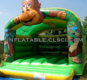 T2-1883 Jungle Theme Inflatable Trampoline