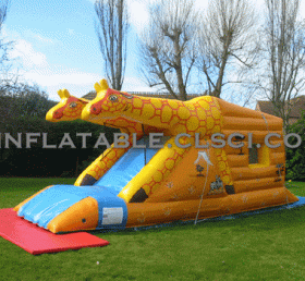 T2-1932 Giraffe Inflatable Trampoline