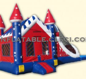 T2-2161 Mỹ phong cách inflatable trampoline