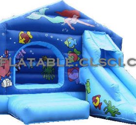 T2-2253 Disney Mermaid Inflatable Trampoline