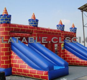T2-2305 Inflatable Trampoline Castle Combo